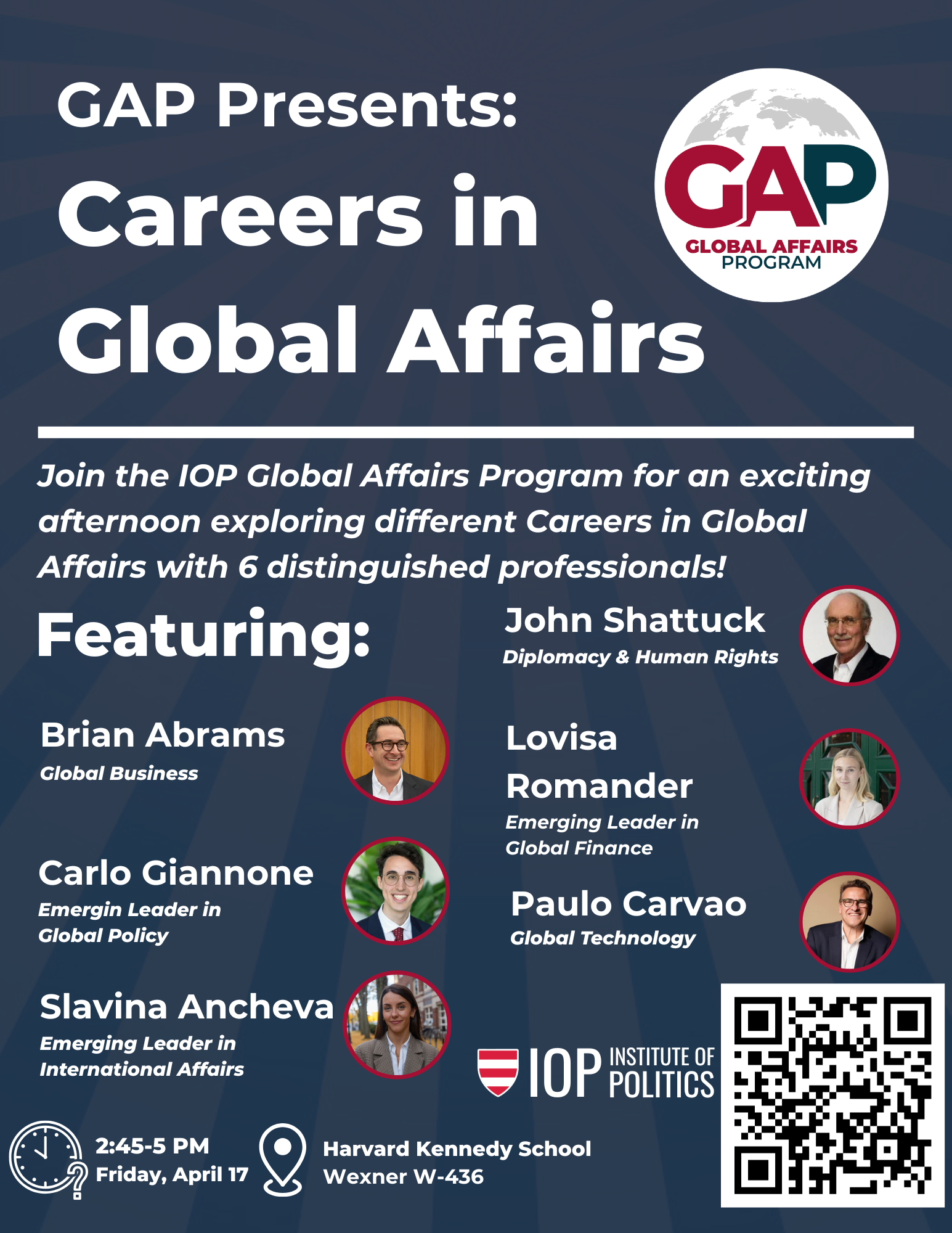 Careers in Global Affairs Spring 2026 — event poster