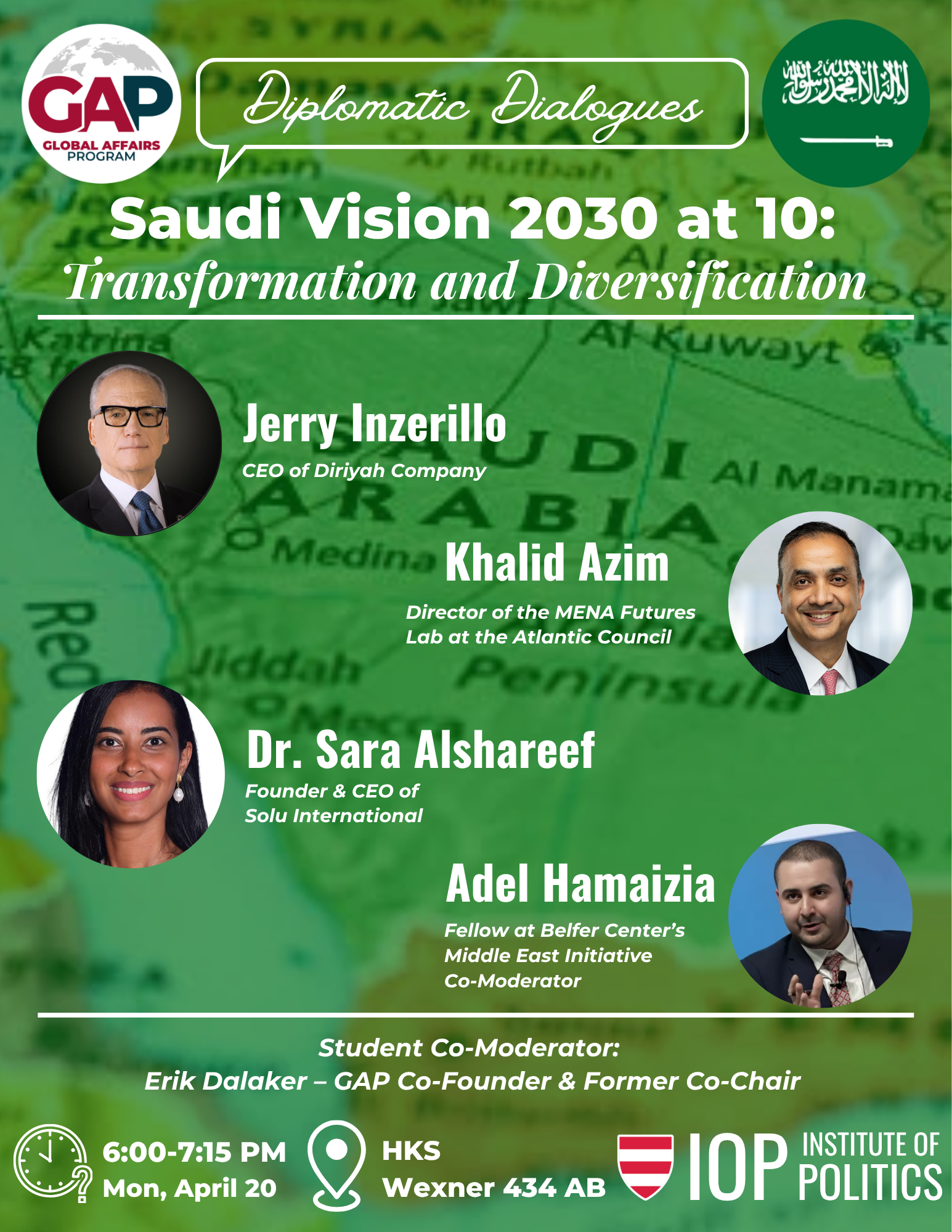 Saudi Vision 2030 at 10: Transformation and Diversification — event poster