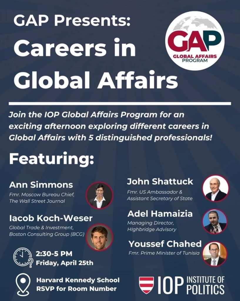 Careers in Global Affairs (Spring 2025) poster