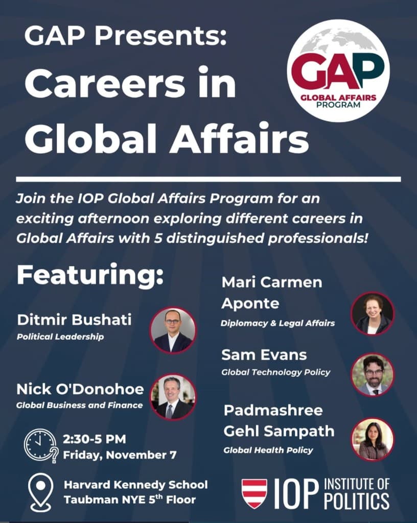 Careers in Global Affairs (Fall 2025) poster