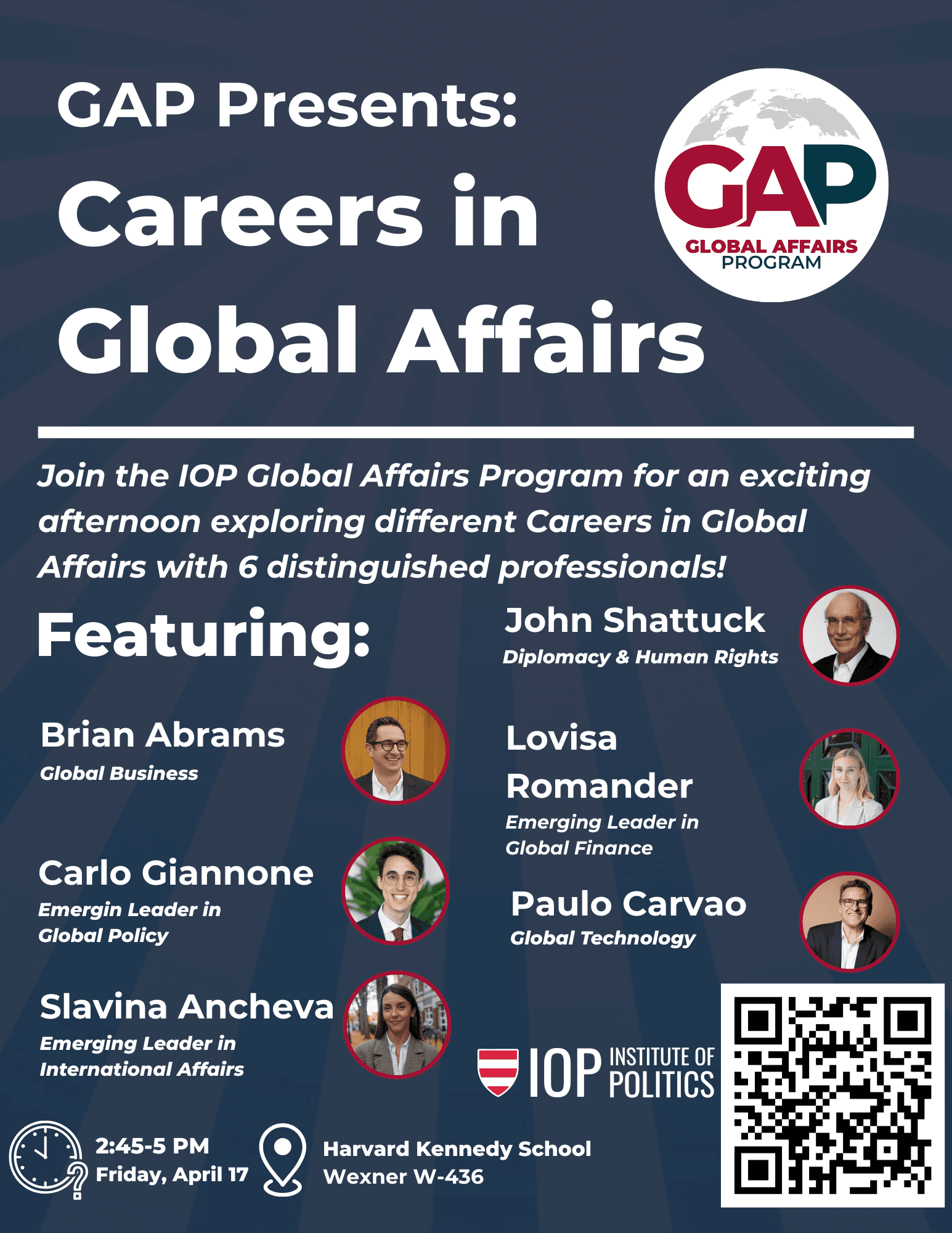 Careers in Global Affairs — event poster