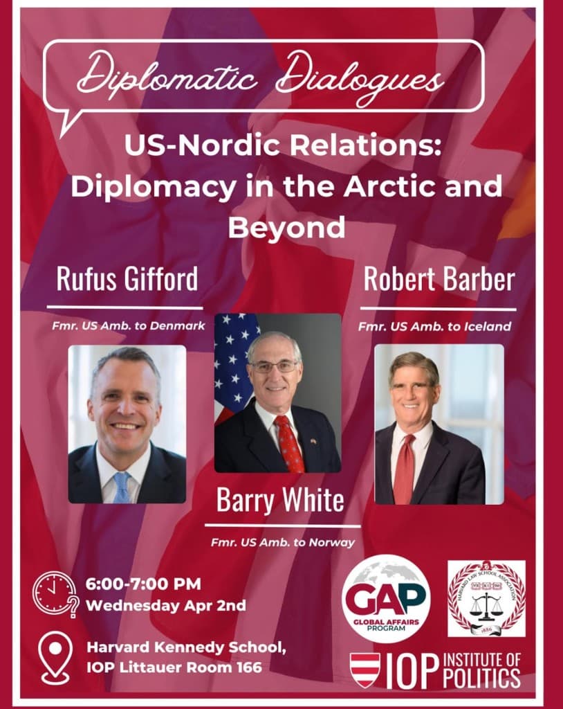 U.S.-Nordic Relations: Diplomacy in the Arctic and Beyond — event poster