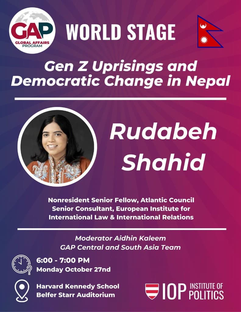 Gen Z Uprisings and Democratic Change in Nepal poster
